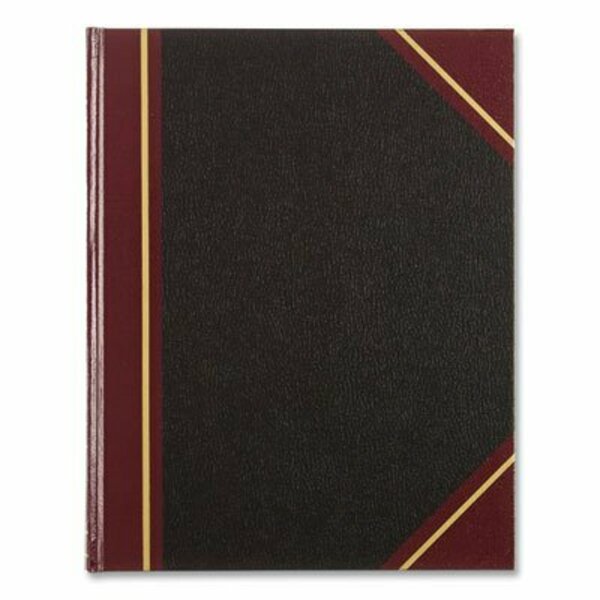 Rediform Office Product Nat'lBrand, Texthide Record Book, Black/burgundy, 150 Green Pages, 10 3/8 X 8 3/8 56211